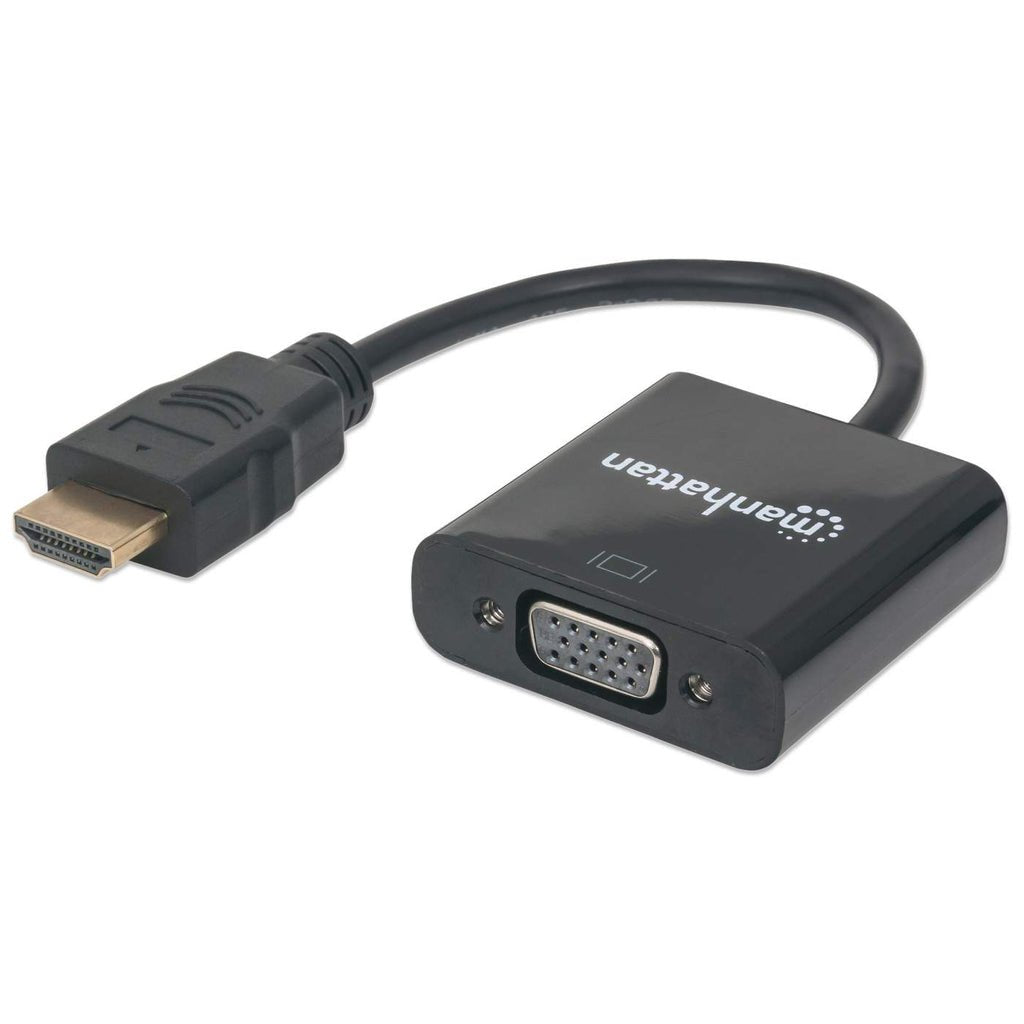 Convertidor Hdmi A Vga Manhattan, 1080p, 30 Cm, Macho A Hembra,