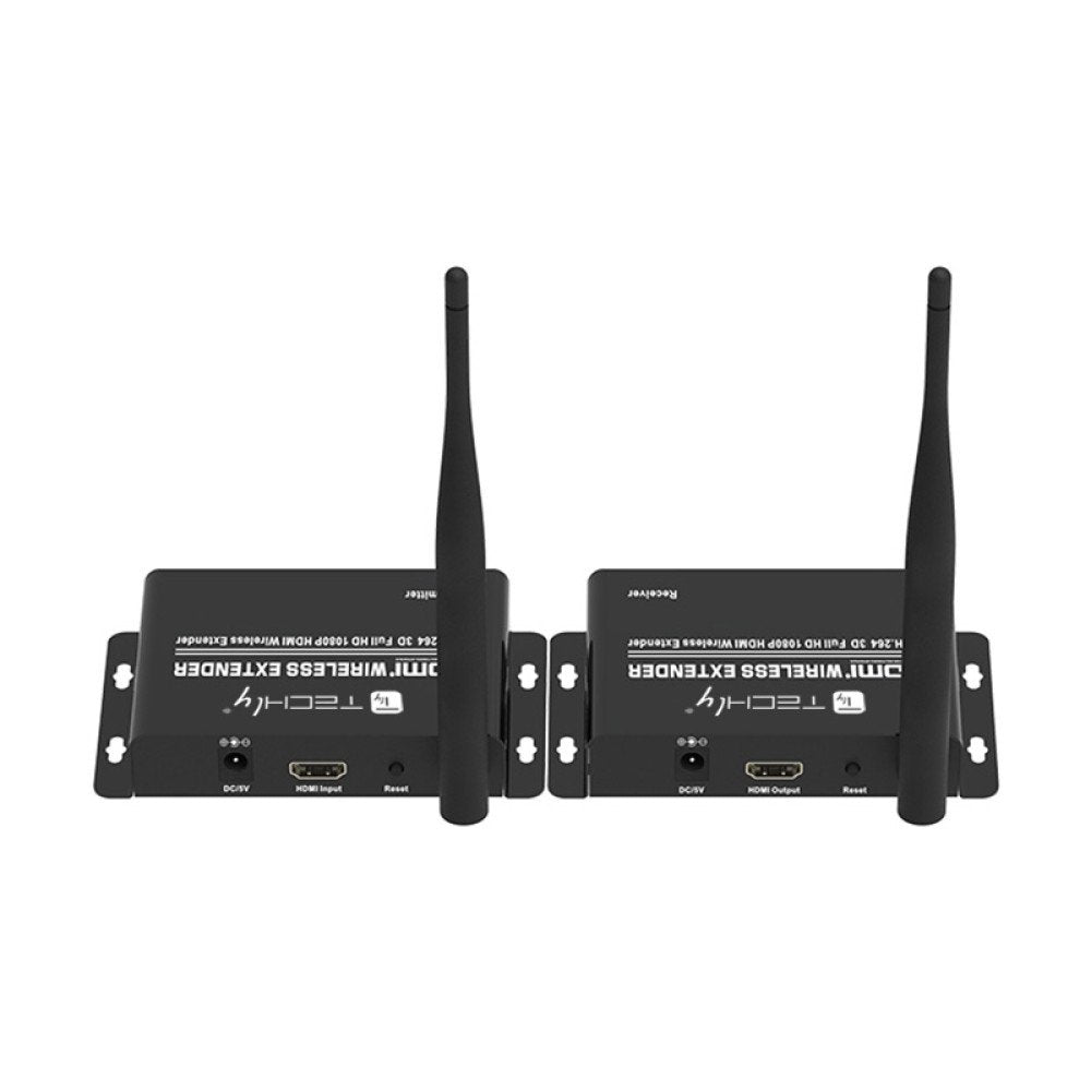 EAN 8059018365634 - Techly IDATA HDMI-WL55 extensor audio/video Transmisor y receptor de señales AV Negro imagen 4