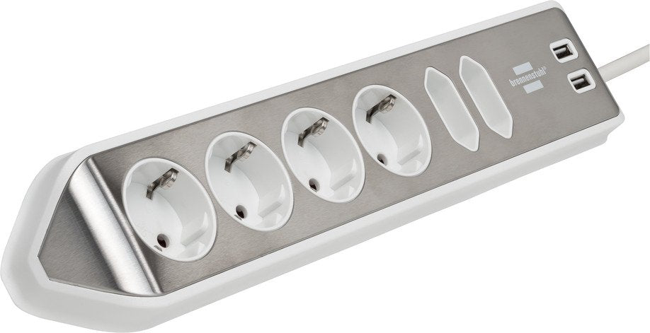 Brennenstuhl Estilo Eckstedoleiste 6-Fach Weiss