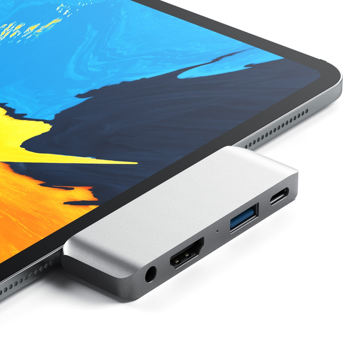 Satechi St-Tcmphs Base Para Portátil Y Replicador De Puertos Usb 3.2 Gen 1 (3.1 Gen 1) Type-C Plata
