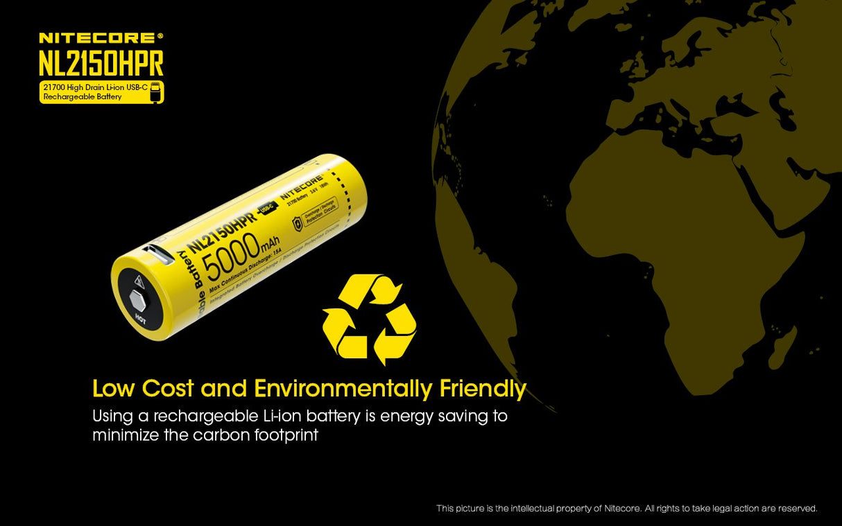 EAN 6952506493739 - Nitecore NL2150HPR batería recargable industrial Ión de litio 5000 mAh 3,6 V imagen 6