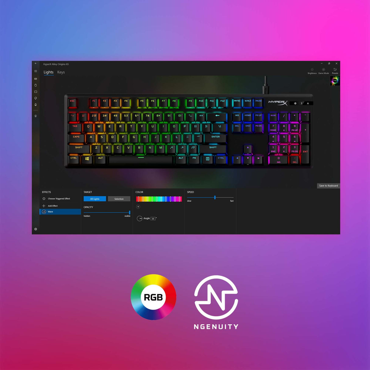 EAN 196337969742 - HyperX Alloy Origins PBT HX Aqua Gaming Keyboard teclado Juego USB Negro imagen 9