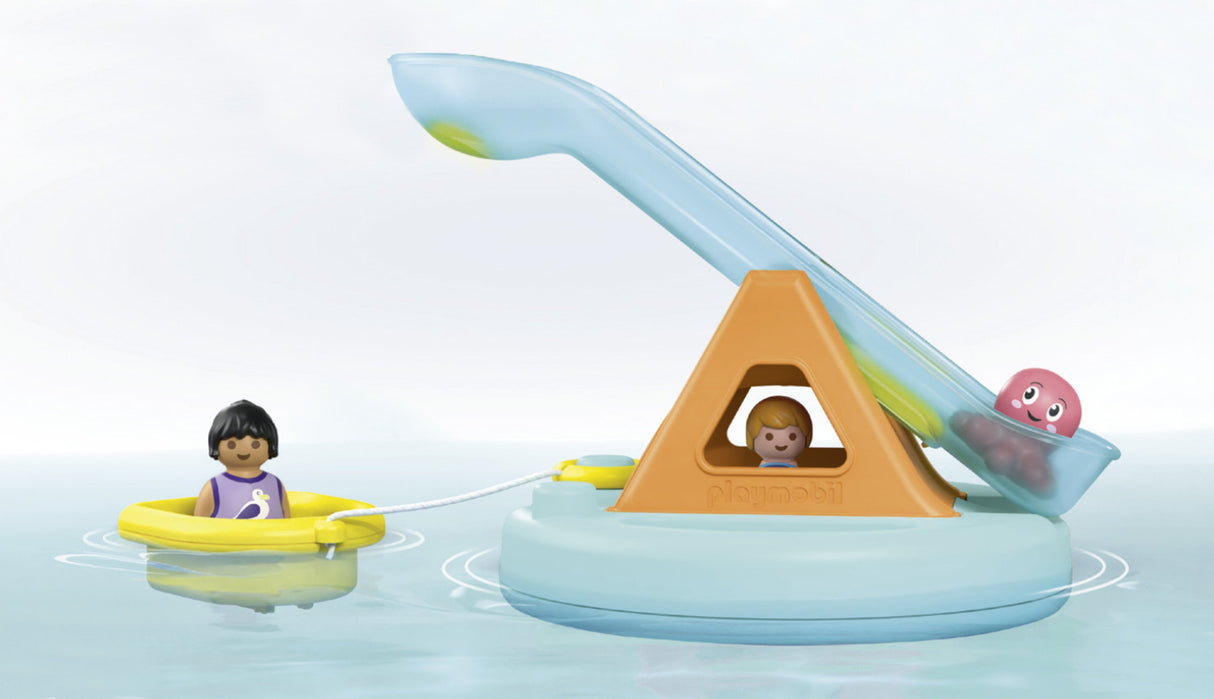 Playmobil Junior Aqua: Isla De Baño Con Tobogán