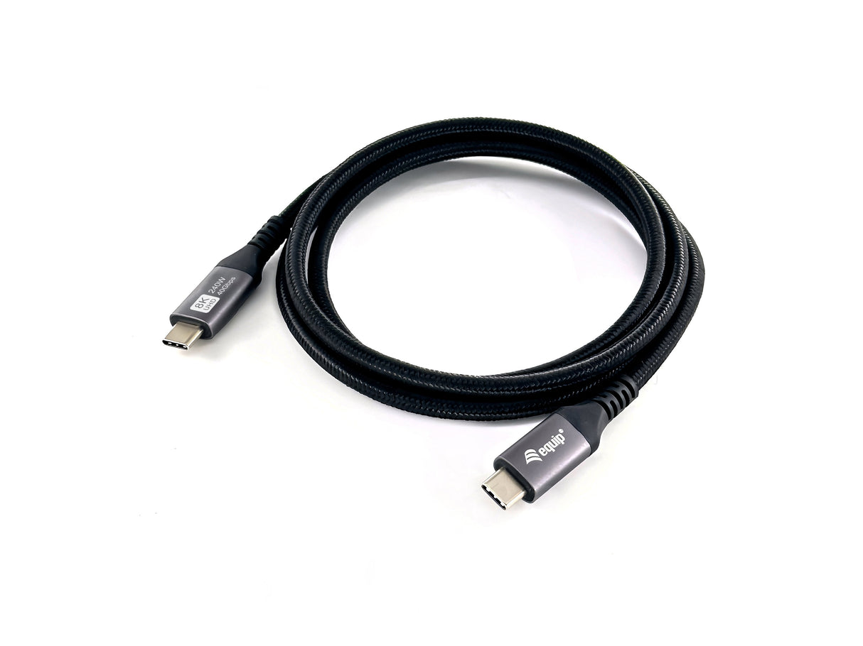 Equip Cable Usb-C4.0->C 40gbps Pd240w M M 0.50m Negro