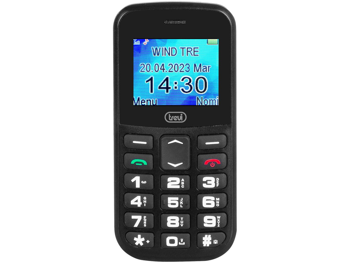 Telefono Trevi Max 20 Senior Phone Big Button Funcion S.O.S. Black