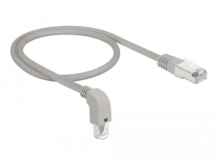 Delock Netzwerkcable Rj45 Cat.6 S Ftp Unten Gewinkelt Gerade 0,5 M