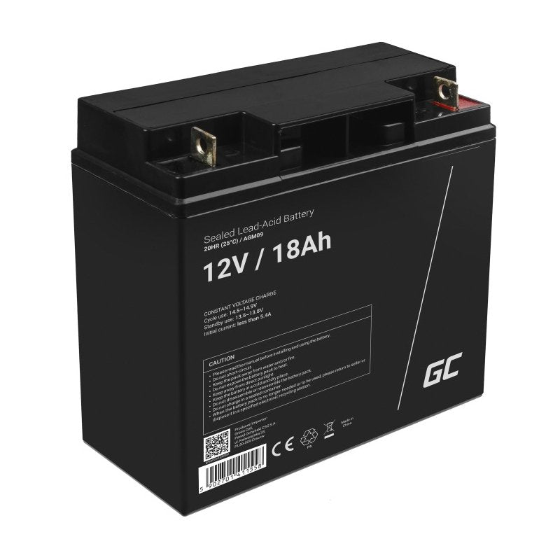 EAN 5902701411558 - Green Cell AGM09 batería recargable industrial Sealed Lead Acid (VRLA) 18000 mAh 12 V imagen 1