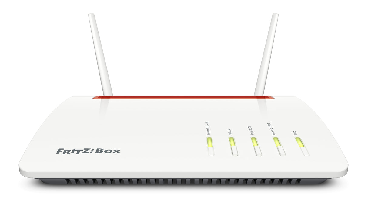 EAN 4023125028182 - Box FRITZ! 6890 LTE INT router inalámbrico Gigabit Ethernet Doble banda (2,4 GHz / 5 GHz) 4G Rojo, Blanco imagen 5