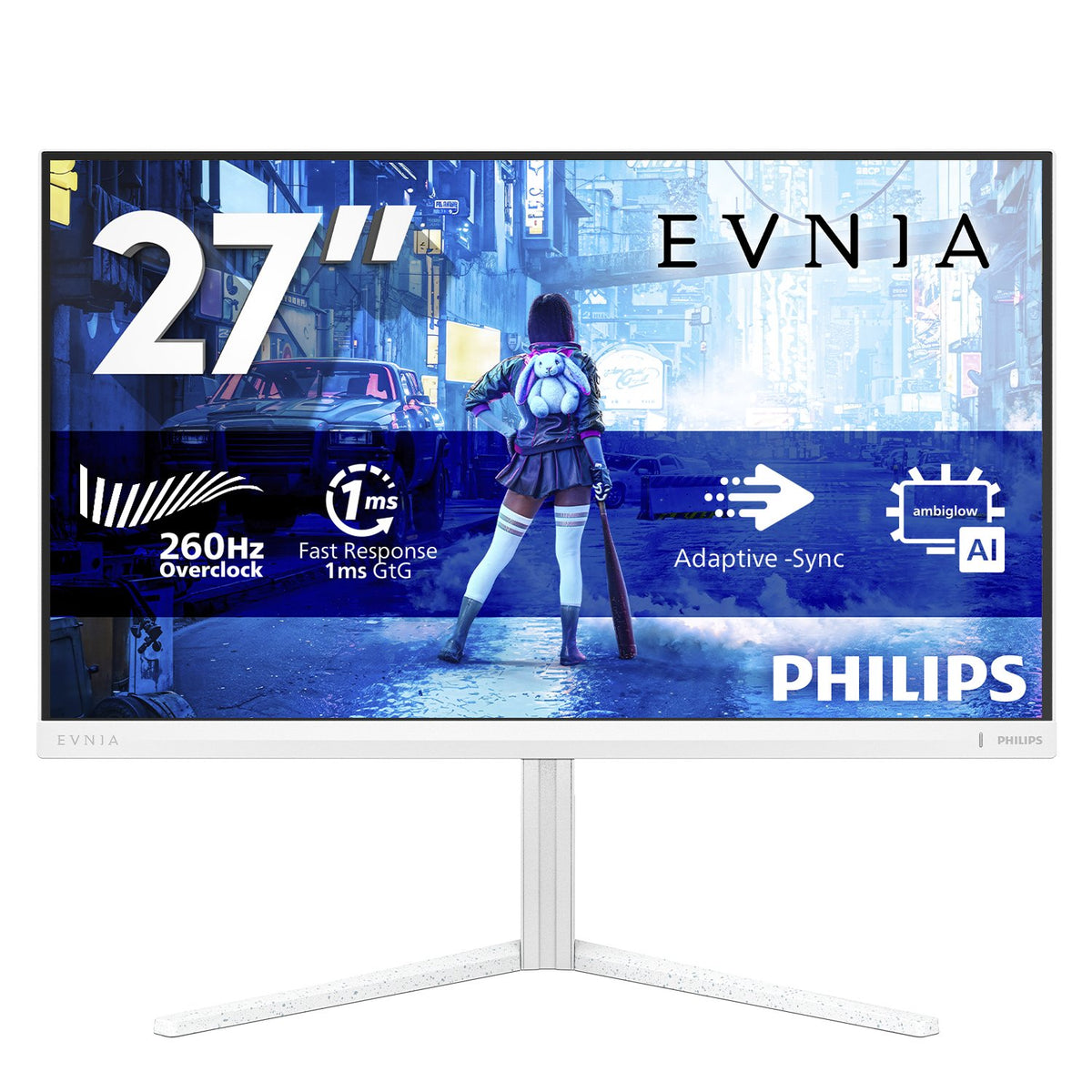 EAN 8721038007725 - Philips Evnia 5000 27M2N5201P/00 pantalla para PC 68,6 cm (27") 1920 x 1080 Pixeles Full HD LCD Blanco imagen 3
