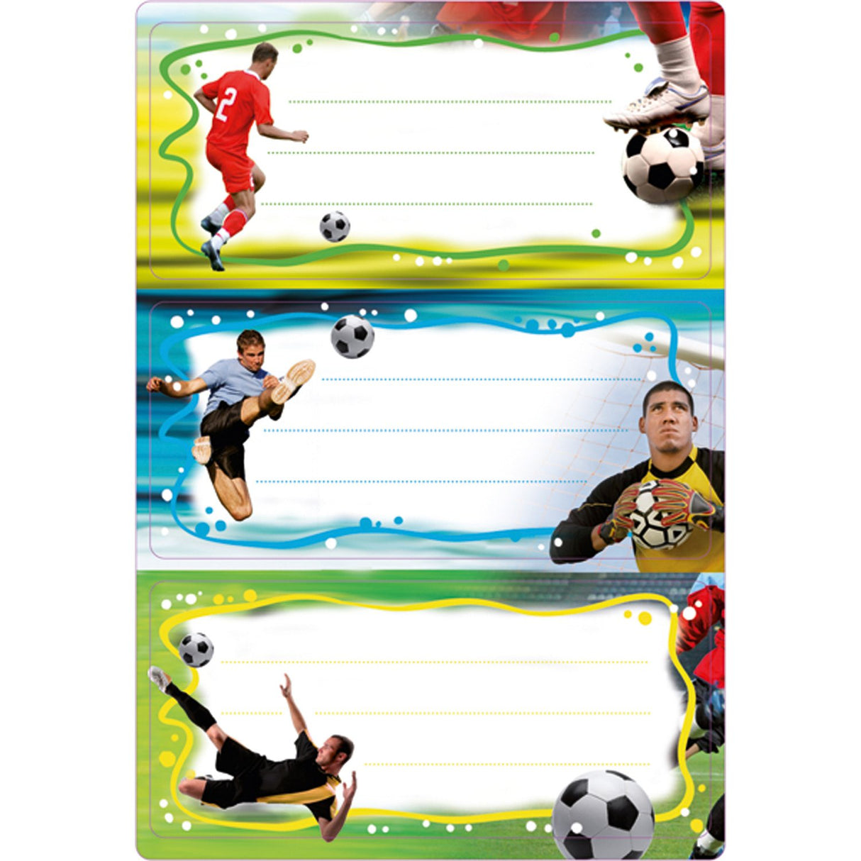 Herma Schuletiketten Vario Balón De Fútbol Beglimmert