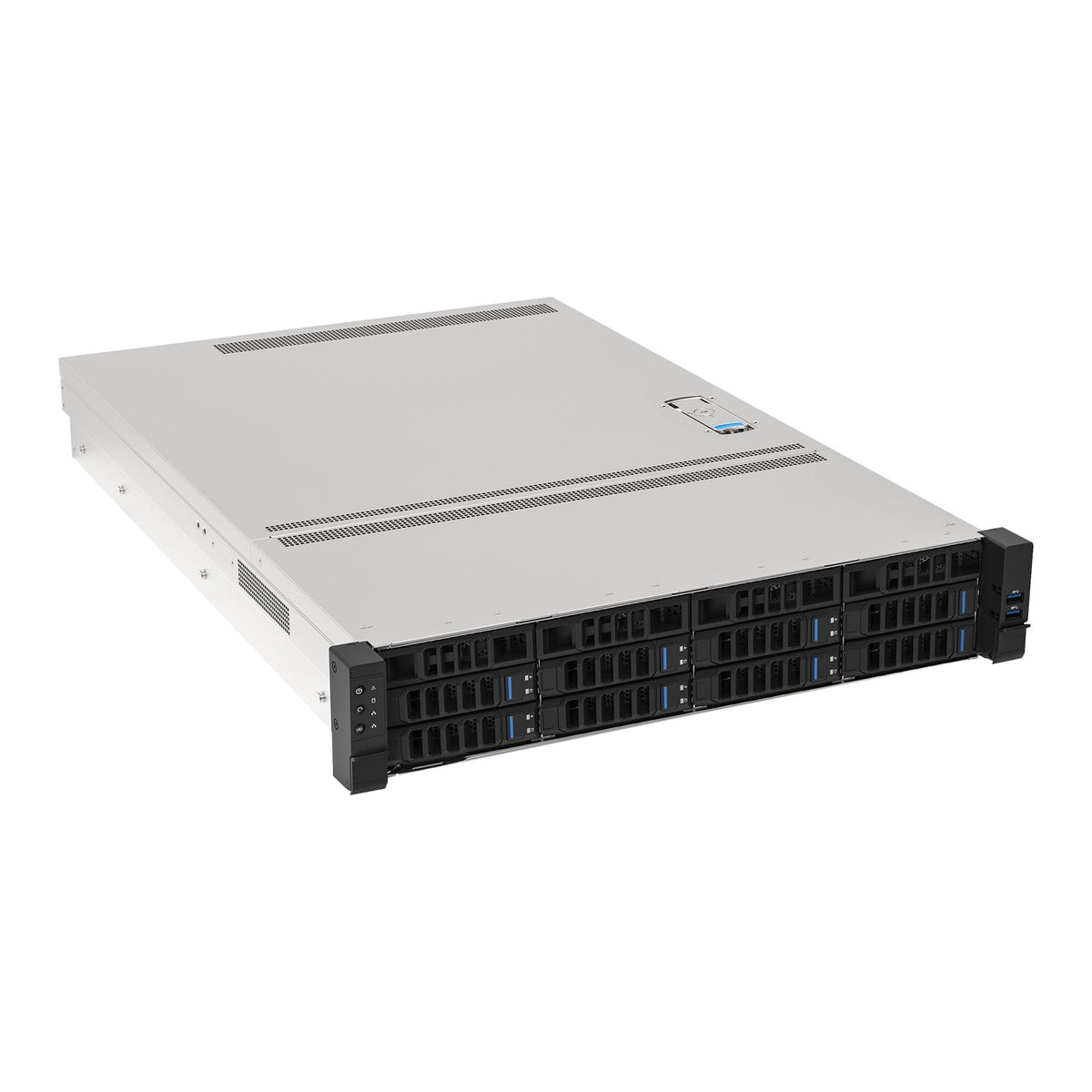 Caja Rack 19" Unykach 2u Sin Fuente Negro Plata 8 Bahias Hot Swap 2xusb3.0