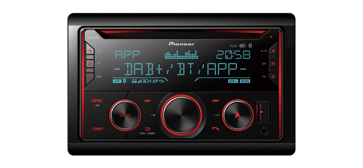 EAN 4988028434242 - Pioneer FH-S820DAB receptor multimedia para coche Negro 200 W Bluetooth imagen 1