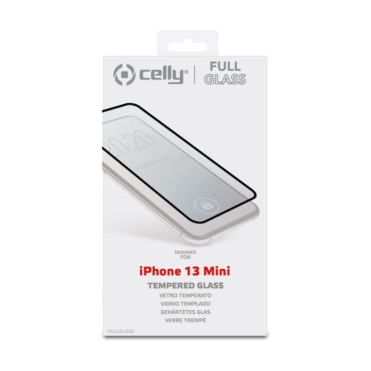 Celly Full Glass Protector De Pantalla Iphone 13 Mini