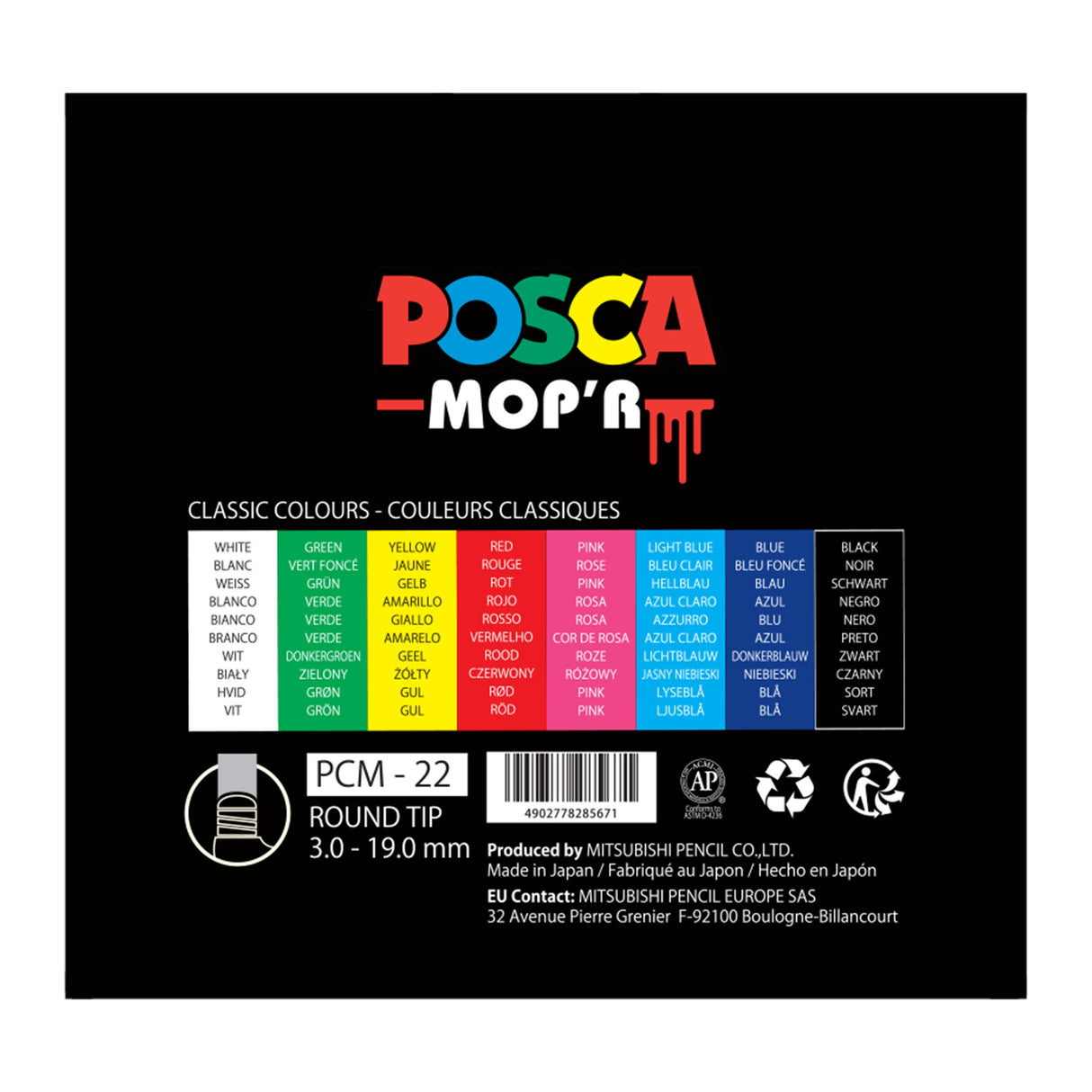 EAN 4902778285671 - POSCA PCM-22 imagen 6