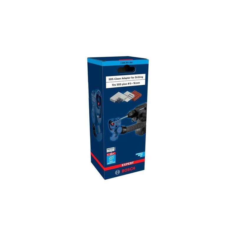 Adaptador Bosch Expert Sds Clean Para Taladrar Y Fijar (Azul, Para Todas Las Brocas Sds Plus Ø 5 Mm - 16 Mm) 2608901480