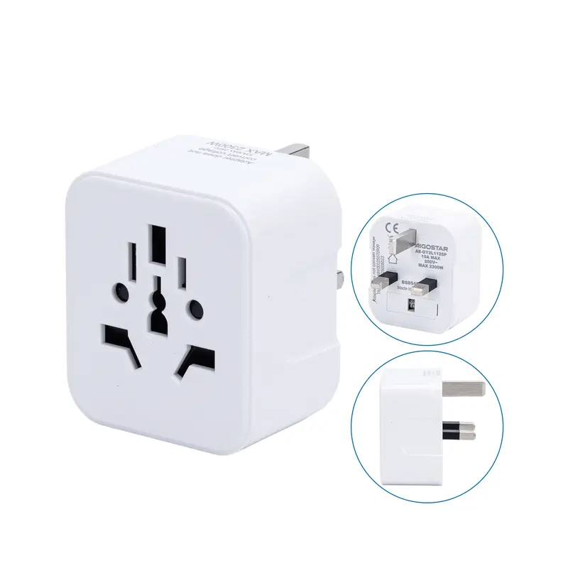 Adaptador De Viaje Universal A Tipo Britanico Blanco Aigostar