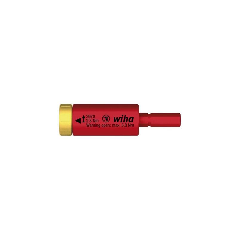 Adaptador Wiha Torque Easytorque Eléctrico 1,2 Nm Rojo/Amarillo, Para Soportes Slimbits Y Slimvario 46402