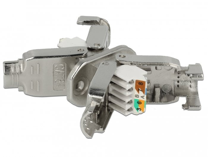 Conector Delock Para Cable De Red Cat.6a Herramienta Stp Free Of Herramientas, Silver Clutch 86467