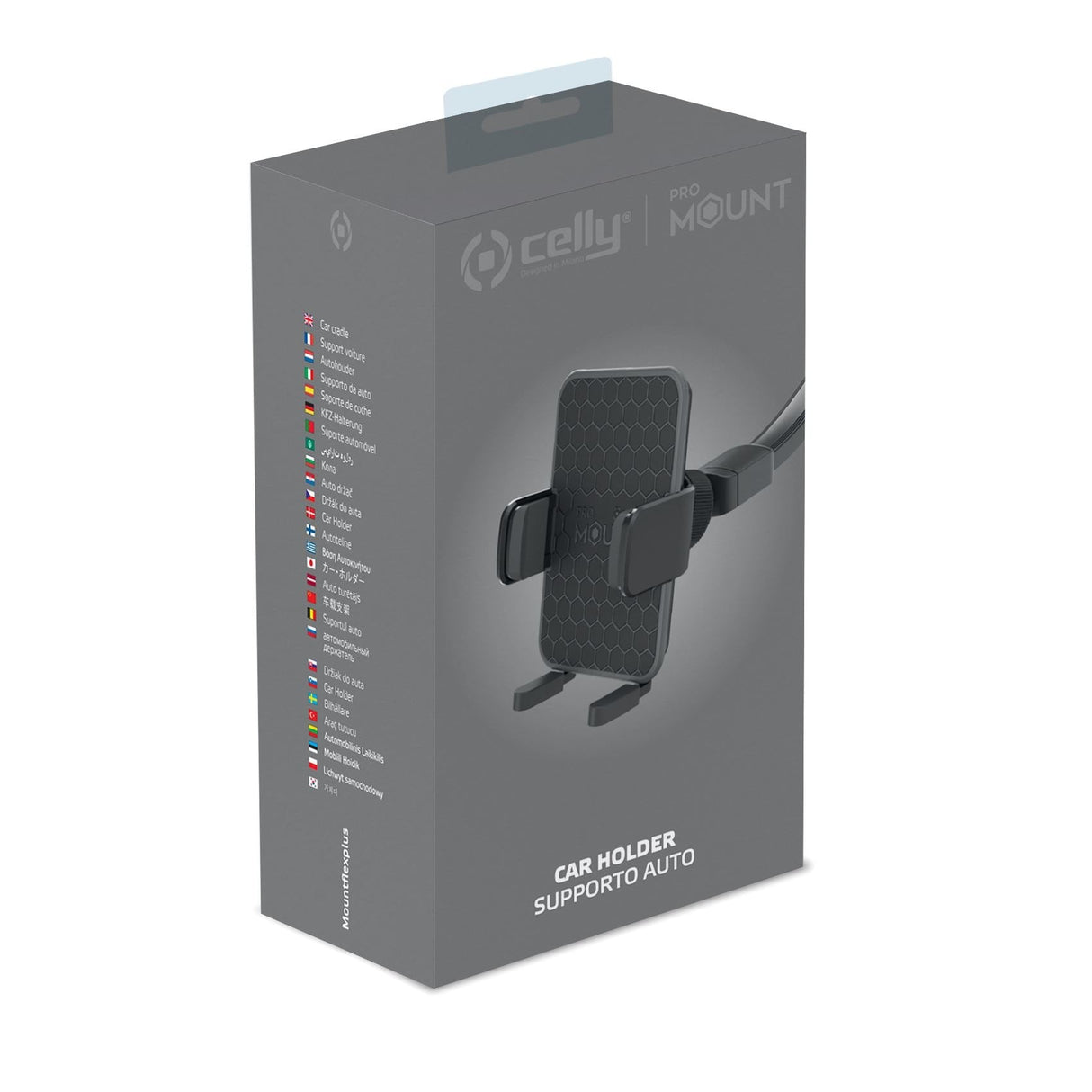 Celly Mountflexplusbk Soporte Teléfono Móvil/Smartphone Negro Soporte Pasivo