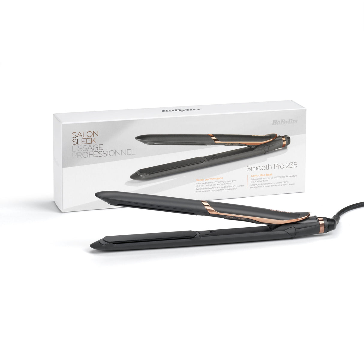 EAN 3030050185782 - BaByliss ST394E Utensilio de peinado Plancha de pelo Caliente Negro 42 W 3 m imagen 10
