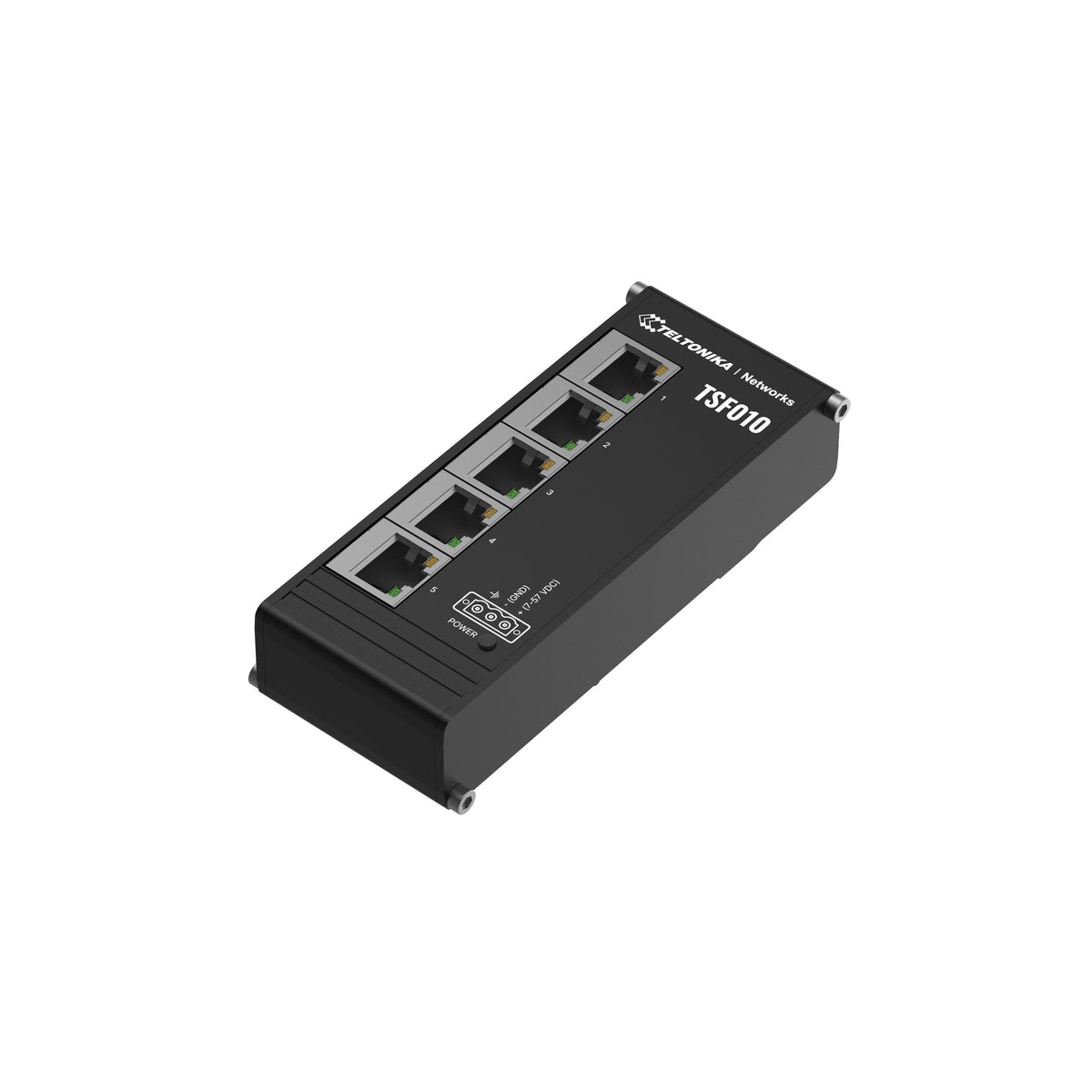 EAN 4779051841356 - Teltonika NETWORKS TSF010 Flat Ethernet Switch No administrado Fast Ethernet (10/100) Carril DIN Negro imagen 2