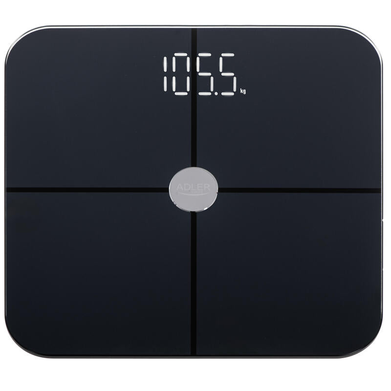 Adler Ad 8187 Negro Smart Bathroom Scale, Black