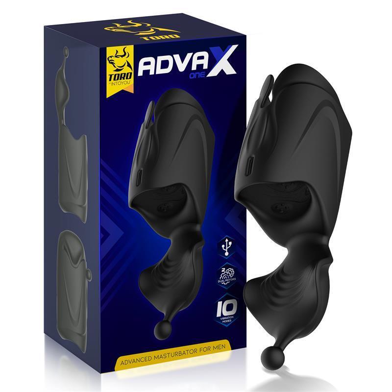 Advax One Masturbador Doble Motor Estimulación Multiple Flexible Usb