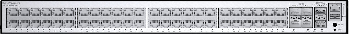 Huawei Switch S5735-L48t4xe-A-V2 (48*Ge Ports, 4*10ge Sfp+ Ports, 2*12ge Stack Ports, Ac Power) + License L-Mlic-S57l (98012040)