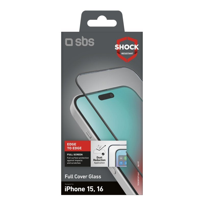 Sbs Screen Protector Full Funda Cristal Templado For Iphone 16 / Iphone 15
