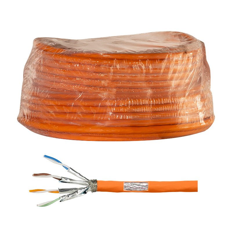 Bobina Cat 7 S-Ftp 25m Instalacion Naranja Awg23 Dca