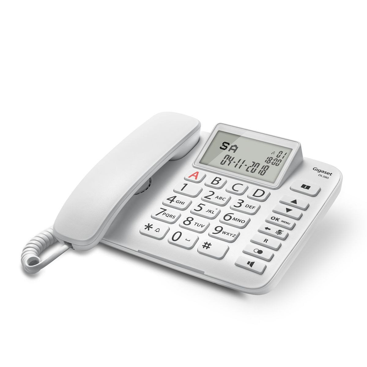 EAN 4250366856629 - Gigaset DL380 Teléfono analógico Identificador de llamadas Blanco imagen 6