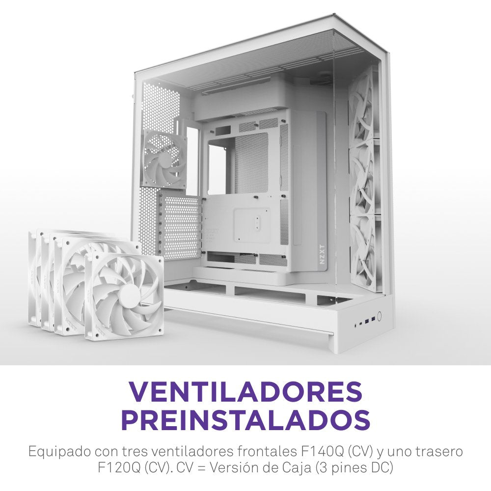 EAN 5056547207636 - NZXT H9 Flow Midi Tower Blanco imagen 3