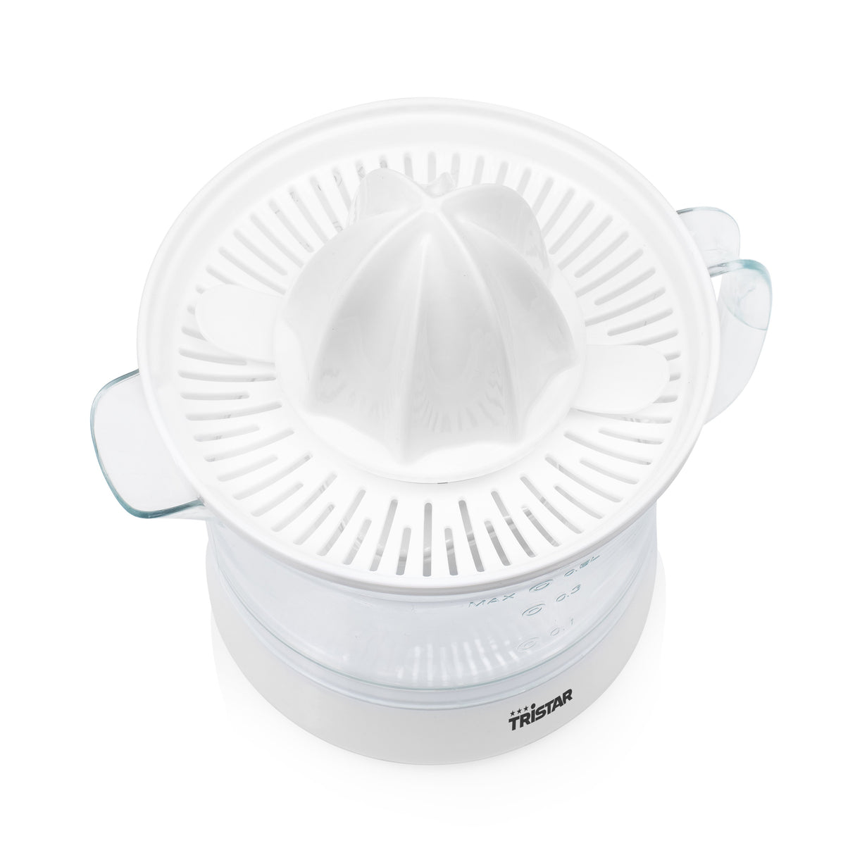 EAN 8713016091659 - Tristar CP-3005 prensa de cítricos eléctricos 0,5 L 25 W Blanco imagen 3