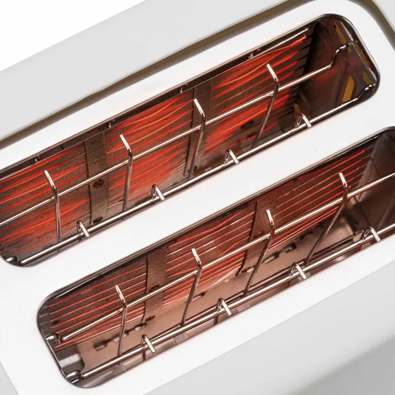 Tostadora Con 2 Ranuras Blanca 750 W