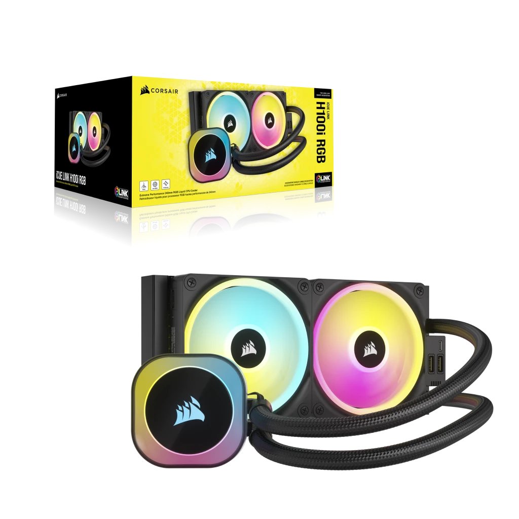 EAN 0840006665816 - Corsair H100I Procesador Kit de refrigeración líquida 12 cm Negro imagen 17