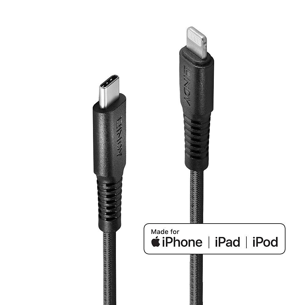 EAN 4002888312875 - Lindy 31287 cable de conector Lightning 2 m Negro imagen 1