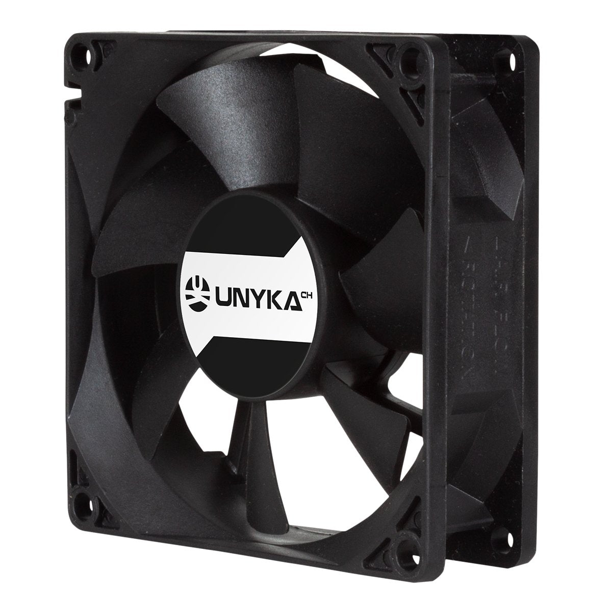 Ventilador Pc Unykach Server 80mm De Doble Bola - Velocidad Max. 2000rpm - Conector De 4 Pines Con Control De Temperatura