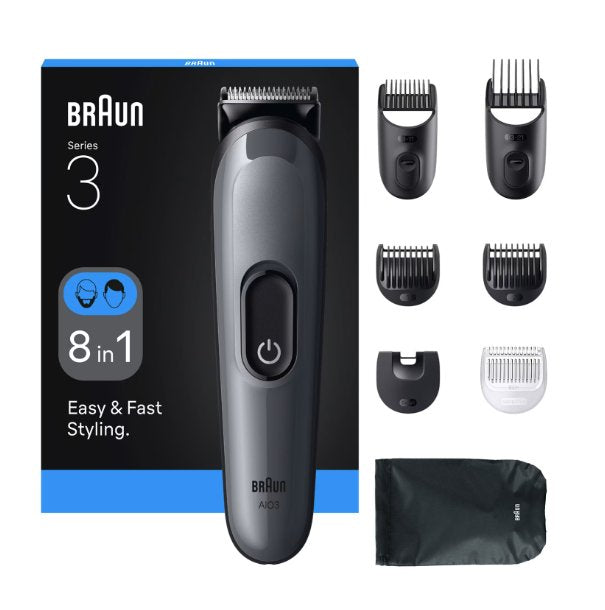 EAN 7500435245180 - Braun AIO3540 cortadora de pelo y maquinilla Negro, Gris 14 Níquel-metal hidruro (NiMH) imagen 1