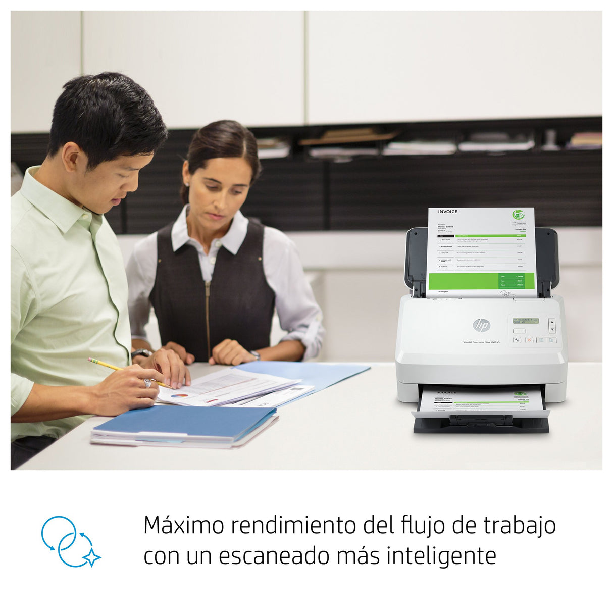EAN 0193905029969 - HP ScanJet Enterprise Flow 5000 s5 Escáner alimentado con hojas 600 x 600 DPI A4 Blanco imagen 7