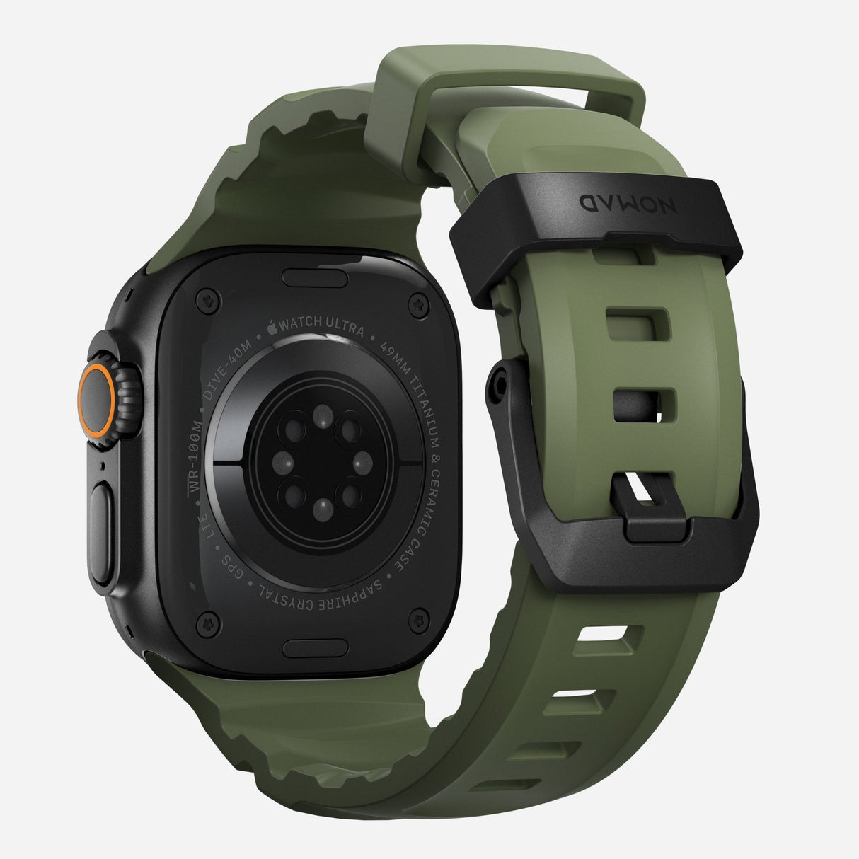 Nomad Rocky Point Band 42/44/45/ 49mm Forest Connector Black