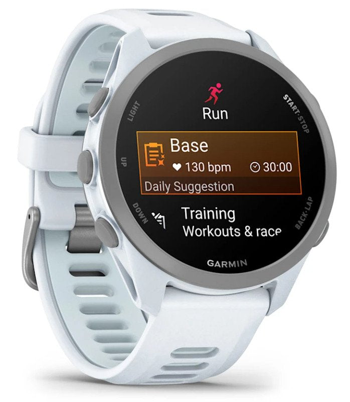 Garmin Forerunner 170 Music 3,05 Cm (1.2") Amoled 42 Mm Digital 390 X 390 Pixeles Pantalla Táctil Blanco Gps (Satélite)