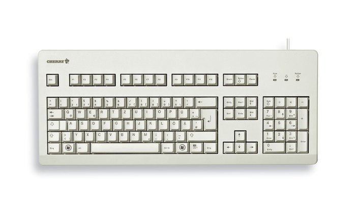 Cherry Comfort Line G80-3000, Teclado Beige, Distribución De, Cherry Mx Blue G80-3000lscde-0