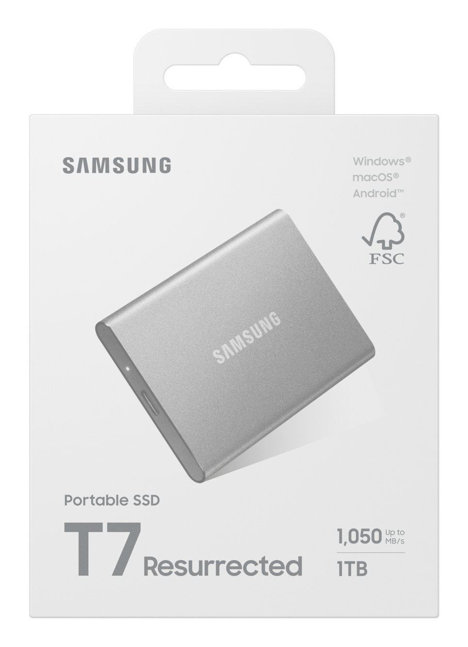 Samsung Mu-Pd1t0g/Ww Unidad Externa De Estado Sólido 1 Tb Usb Tipo C 3.2 Gen 2 (3.1 Gen 2) Plata
