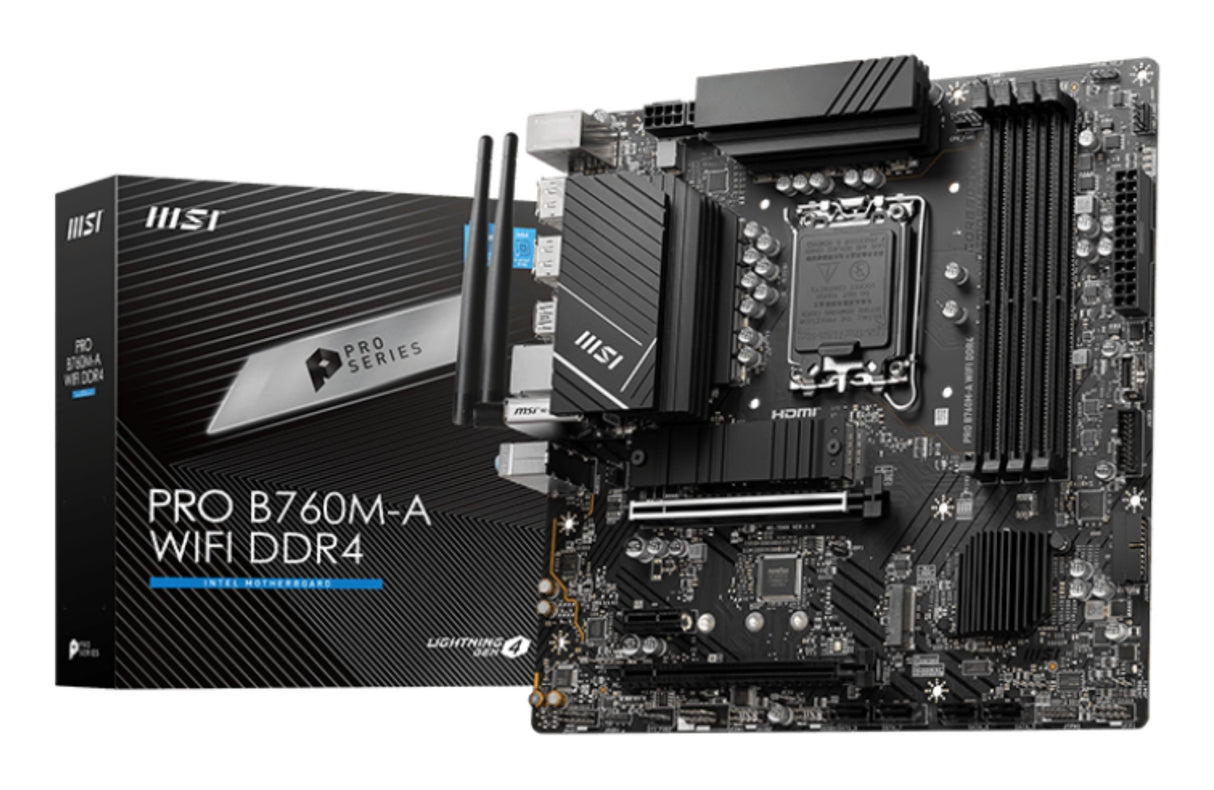 EAN 4711377026383 - MSI PRO B760M-A WIFI DDR4 placa base Intel B760 LGA 1700 micro ATX imagen 1