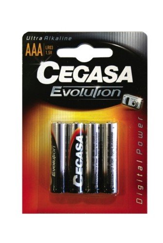 Cegasa Ultra Alcaline Pack De 4 Pilas Lr03 Aaa - Alta Tecnologia - Mas Capacidad, Potencia Y Rendimiento