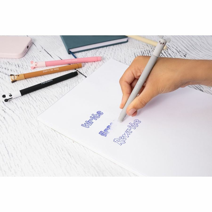 Eberhard Faber Animal Erase It! Ratón Bolígrafo De Gel 0.7 Mm Color De Escritura Azul