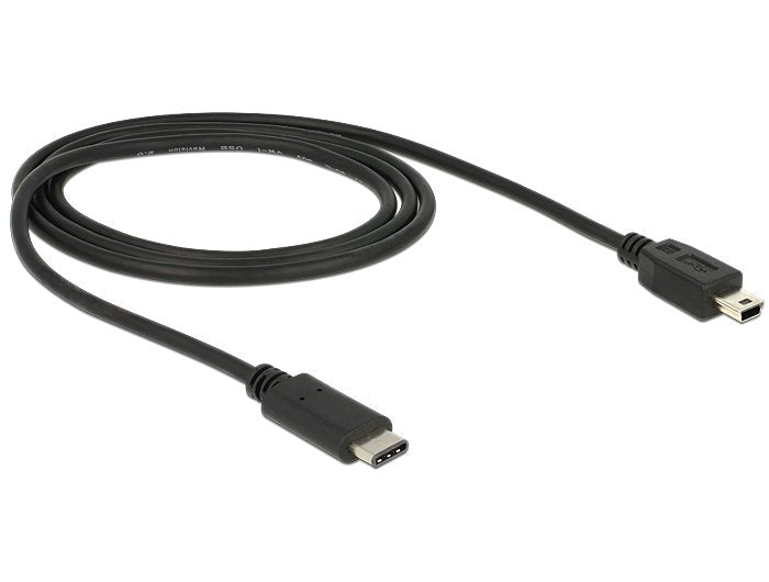 Delock 83603 Cable Usb 1 M 2.0 Usb C Mini-Usb B Negro