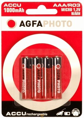 Agfaphoto Akku Nimh Micro Aaa 900 Mah Blister 4ud