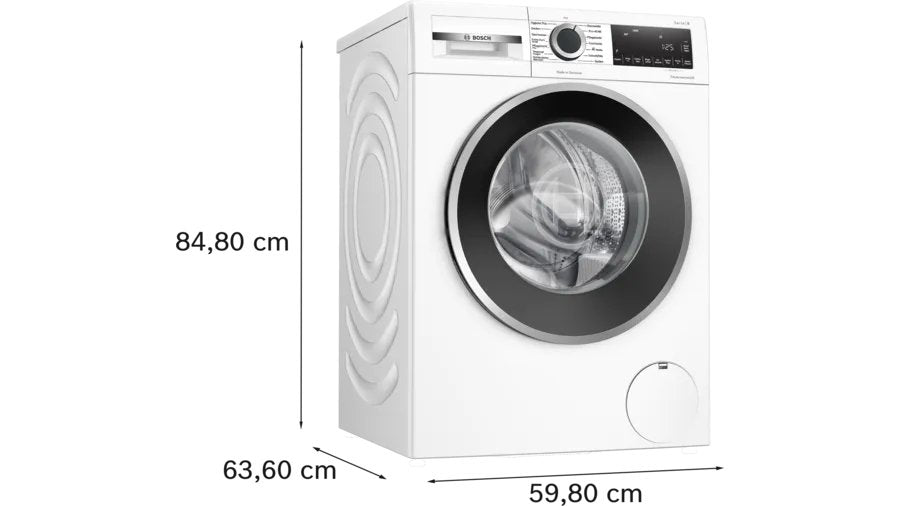Bosch Home Wgg244120 Serie 6, Lavadora Blanca/Negra, 60 Cm Wgg244120
