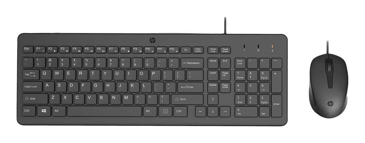 EAN 196786788123 - HP 150 Wired Mouse and Keyboard Combination teclado Ratón incluido USB Negro imagen 1